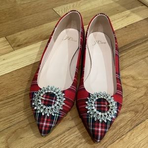 J.Crew Plaid Flats